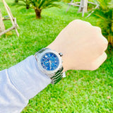 Buy Shop Movado Series 800 Blue Dial Silver Steel Strap Watch for Men - 2600151 USA Online