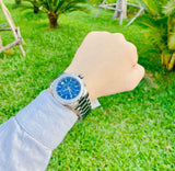Buy Shop Movado Series 800 Blue Dial Silver Steel Strap Watch for Men - 2600151 USA Online