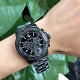 Buy Shop Movado Series 800 Chronograph Black Dial Black Steel Strap Watch For Men - 2600119 USA Online