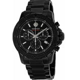 Buy Shop Movado Series 800 Chronograph Black Dial Black Steel Strap Watch For Men - 2600119 USA Online