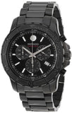Buy Shop Movado Series 800 Chronograph Black Dial Black Steel Strap Watch For Men - 2600119 USA Online