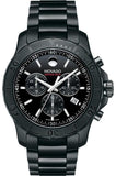 Buy Shop Movado Series 800 Chronograph Black Dial Black Steel Strap Watch For Men - 2600119 USA Online
