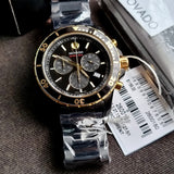 Buy Shop Movado Series 800 Chronograph Black Dial Black Steel Strap Watch For Men - 2600180 USA Online