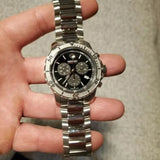 Buy Shop Movado Series 800 Chronograph Black Dial Silver Steel Strap Watch For Men - 2600110 USA Online