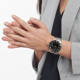 Buy Shop Movado Series 800 Chronograph Black Dial Silver Steel Strap Watch For Men - 2600110 USA Online