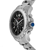 Buy Shop Movado Series 800 Chronograph Black Dial Silver Steel Strap Watch For Men - 2600110 USA Online