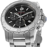 Buy Shop Movado Series 800 Chronograph Black Dial Silver Steel Strap Watch For Men - 2600110 USA Online
