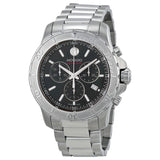 Buy Shop Movado Series 800 Chronograph Black Dial Silver Steel Strap Watch For Men - 2600110 USA Online