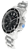 Buy Shop Movado Series 800 Chronograph Black Dial Silver Steel Strap Watch For Men - 2600142 USA Online