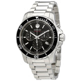 Buy Shop Movado Series 800 Chronograph Black Dial Silver Steel Strap Watch For Men - 2600142 USA Online