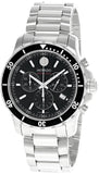 Buy Shop Movado Series 800 Chronograph Black Dial Silver Steel Strap Watch For Men - 2600142 USA Online