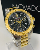 Buy Shop Movado Series 800 Chronograph Black Dial Two Tone Steel Strap Watch For Men - 2600138 USA Online
