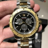 Buy Shop Movado Series 800 Chronograph Black Dial Two Tone Steel Strap Watch For Men - 2600138 USA Online