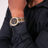 Buy Shop Movado Series 800 Chronograph Black Dial Two Tone Steel Strap Watch For Men - 2600138 USA Online