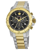 Buy Shop Movado Series 800 Chronograph Black Dial Two Tone Steel Strap Watch For Men - 2600138 USA Online