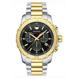 Buy Shop Movado Series 800 Chronograph Black Dial Two Tone Steel Strap Watch For Men - 2600138 USA Online