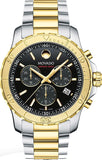 Buy Shop Movado Series 800 Chronograph Black Dial Two Tone Steel Strap Watch For Men - 2600138 USA Online