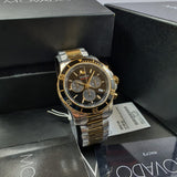 Buy Shop Movado Series 800 Chronograph Black Dial Two Tone Steel Strap Watch For Men - 2600146 USA Online