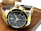 Buy Shop Movado Series 800 Chronograph Black Dial Two Tone Steel Strap Watch For Men - 2600146 USA Online