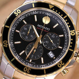 Buy Shop Movado Series 800 Chronograph Black Dial Two Tone Steel Strap Watch For Men - 2600146 USA Online