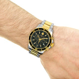 Buy Shop Movado Series 800 Chronograph Black Dial Two Tone Steel Strap Watch For Men - 2600146 USA Online