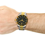 Buy Shop Movado Series 800 Chronograph Black Dial Two Tone Steel Strap Watch For Men - 2600146 USA Online