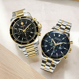 Buy Shop Movado Series 800 Chronograph Black Dial Two Tone Steel Strap Watch For Men - 2600146 USA Online