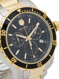 Buy Shop Movado Series 800 Chronograph Black Dial Two Tone Steel Strap Watch For Men - 2600146 USA Online