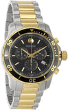 Buy Shop Movado Series 800 Chronograph Black Dial Two Tone Steel Strap Watch For Men - 2600146 USA Online