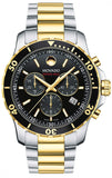 Buy Shop Movado Series 800 Chronograph Black Dial Two Tone Steel Strap Watch For Men - 2600146 USA Online