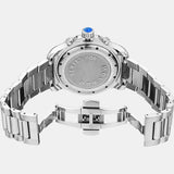 Buy Shop Movado Series 800 Chronograph Blue Dial Silver Steel Strap Watch For Men - 2600141 USA Online