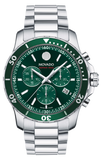 Buy Shop Movado Series 800 Chronograph Green Dial Silver Steel Strap Watch for Men - 2600179 USA Online