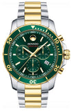 Buy Shop Movado Series 800 Chronograph Green Dial Two Tone Steel Strap Watch For Men - 2600148 USA Online
