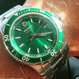 Buy Shop Movado Series 800 Green Dial Silver Steel Strap Watch For Men - 2600136 USA Online