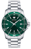 Buy Shop Movado Series 800 Green Dial Silver Steel Strap Watch For Men - 2600136 USA Online