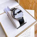 Buy Shop Movado Ultra Slim Black Dial Black Leather Strap Watch For Men - 0607086 USA Online