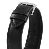 Buy Shop Movado Ultra Slim Black Dial Black Leather Strap Watch For Men - 0607086 USA Online