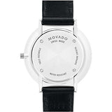 Buy Shop Movado Ultra Slim Black Dial Black Leather Strap Watch For Women - 0607090 USA Online