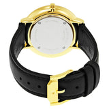 Buy Shop Movado Ultra Slim Black Dial Black Leather Strap Watch For Women - 0607091 USA Online