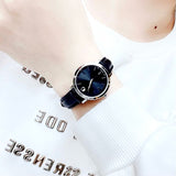 Buy Shop Movado Ultra Slim Black Dial Black Leather Strap Watch For Women - 0607094 USA Online