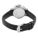 Buy Shop Movado Ultra Slim Black Dial Black Leather Strap Watch For Women - 0607094 USA Online