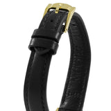 Buy Shop Movado Ultra Slim Black Dial Black Leather Strap Watch For Women - 0607095 USA Online
