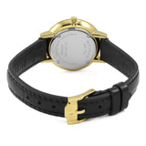 Buy Shop Movado Ultra Slim Black Dial Black Leather Strap Watch For Women - 0607095 USA Online
