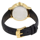 Buy Shop Movado Ultra Slim Black Dial Black Leather Strap Watch For Women - 0607095 USA Online
