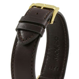Buy Shop Movado Ultra Slim Blue Dial Brown Leather Strap Watch For Men - 0607088 USA Online