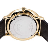 Buy Shop Movado Ultra Slim Blue Dial Brown Leather Strap Watch For Men - 0607088 USA Online