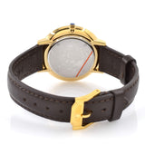Buy Shop Movado Ultra Slim Blue Dial Brown Leather Strap Watch For Women - 0607092 USA Online