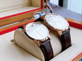 Buy Shop Movado Ultra Slim Silver Dial Brown Leather Strap Watch For Women - 0607093 USA Online