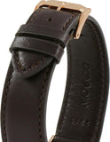 Buy Shop Movado Ultra Slim White Dial Brown Leather Strap Watch For Men - 0607089 USA Online