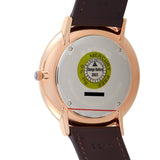 Buy Shop Movado Ultra Slim White Dial Brown Leather Strap Watch For Men - 0607089 USA Online